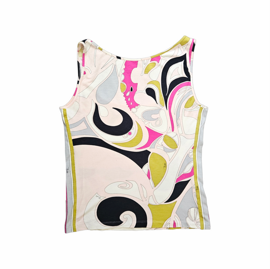 Y2K Printed Sleeveless Top - Emilio Pucci