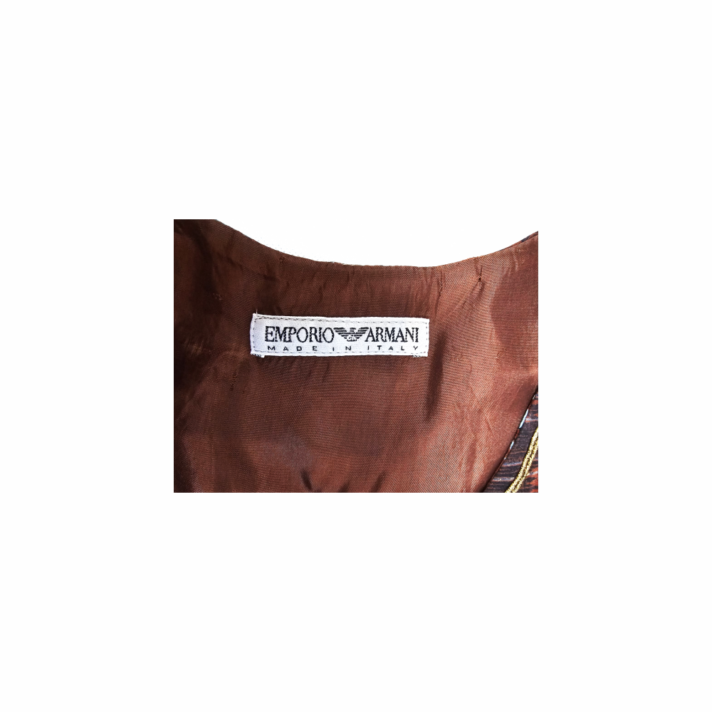 Batik Print Embellished Unisex Waistcoat - Emporio Armani - Re:Velvet