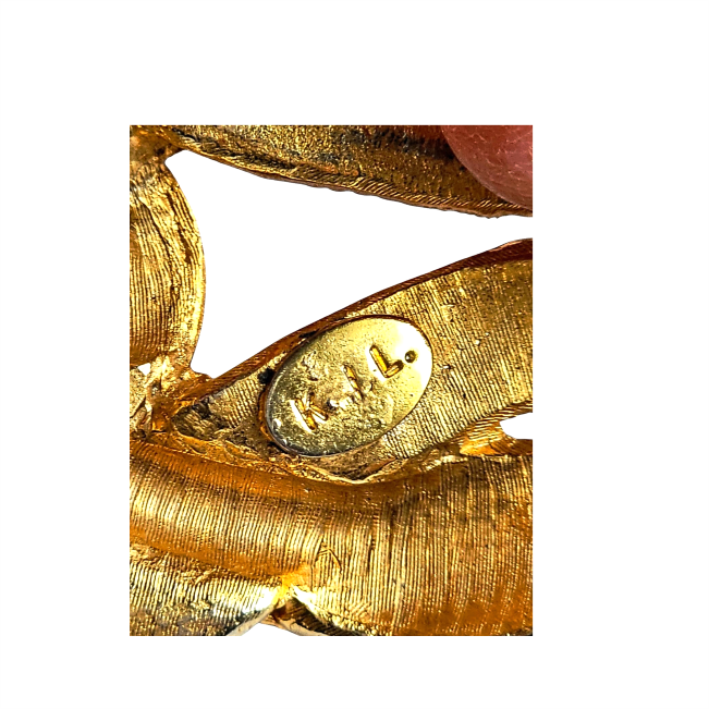 1960s Enamel Art Deco-inspired Hinged Cuff - Kenneth Jay Lane - Re:Velvet