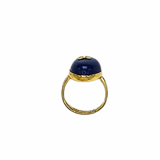 Georgia Modern Nomad Lapis Lazuli Cocktail Ring - Fossil