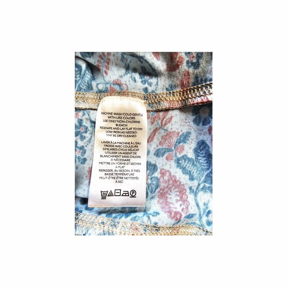 Floral Print Criss-Cross Back Long Sleeve Top - Free People