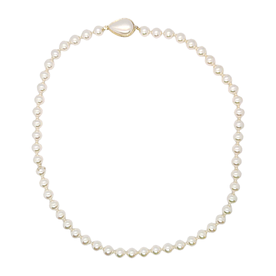 Akoya Pearl Strand Necklace - Re:Velvet