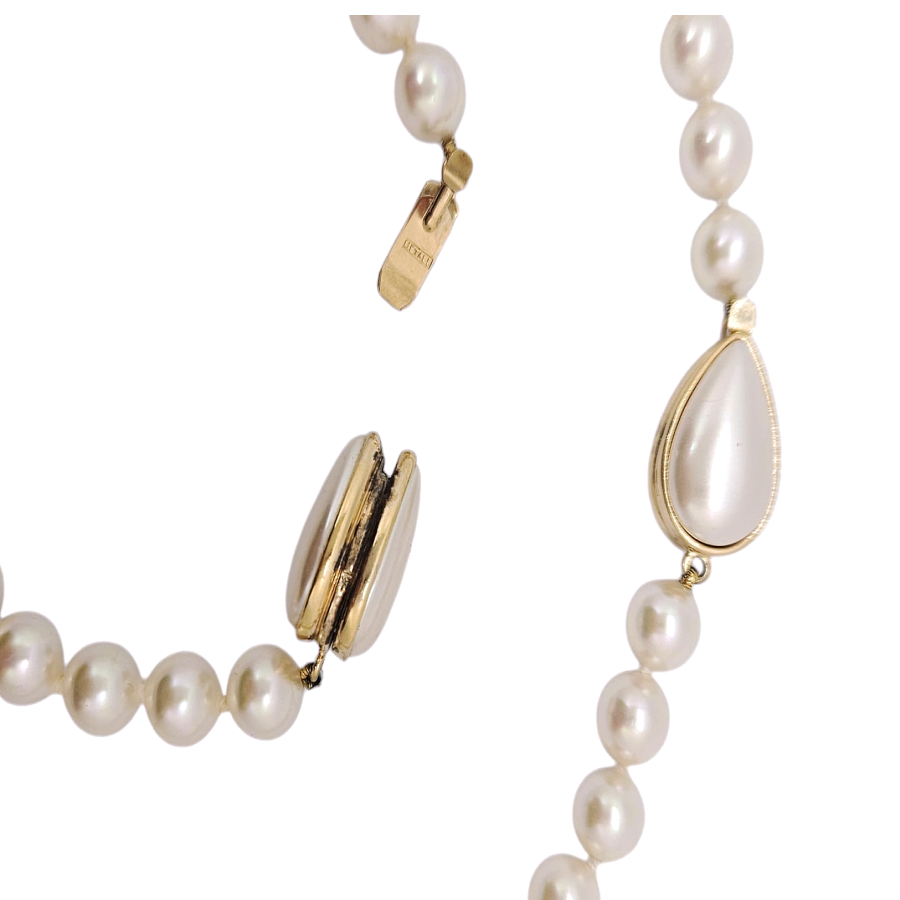 Akoya Pearl Strand Necklace - Re:Velvet