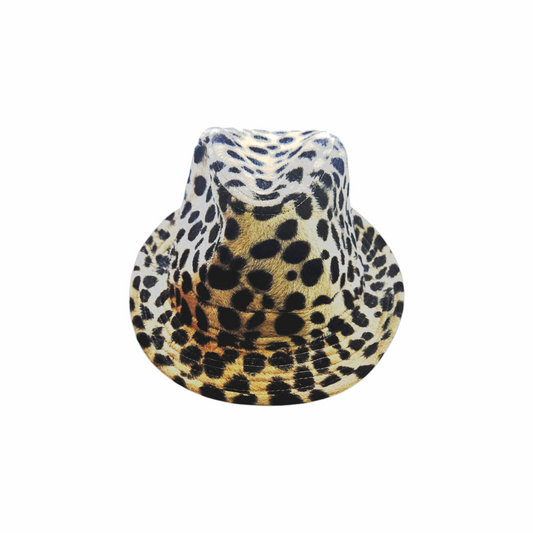 Leopard Print Fedora Hat - Friis Company - Re:Velvet