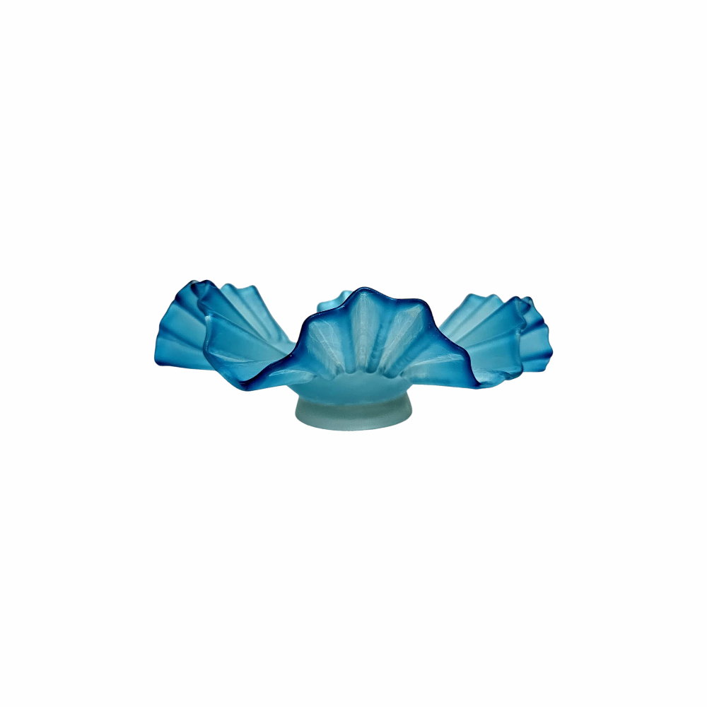 Antique Early 20s Ruffled Decorative Glass Bowl - Re:Velvet