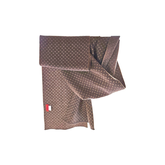 Gold Tone Dot Virgin Wool Scarf - Gallo - Re:Velvet