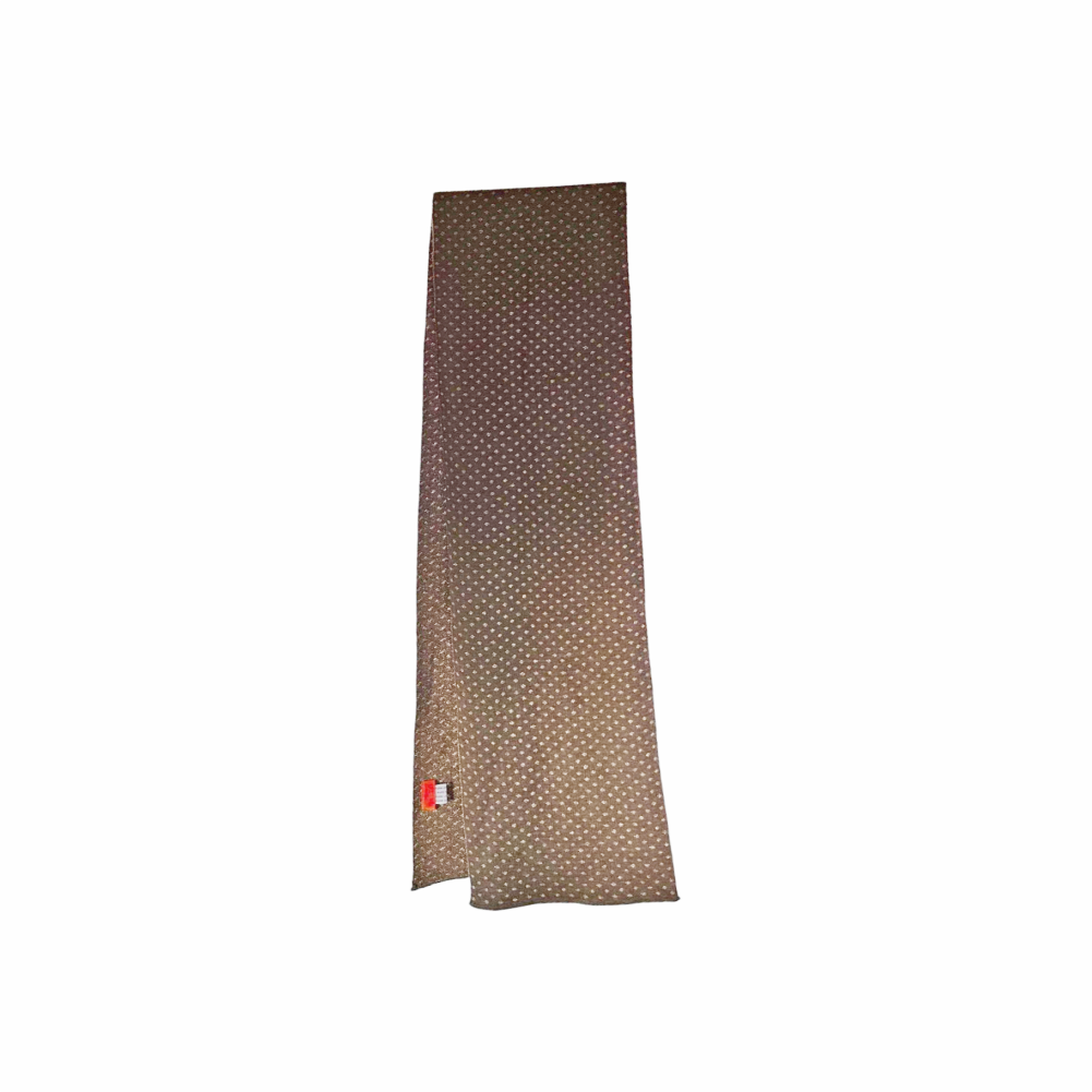 Gold Tone Dot Virgin Wool Scarf - Gallo - Re:Velvet