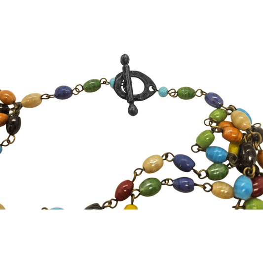 Multi-strand Glass Beads Necklaces - Re:Velvet