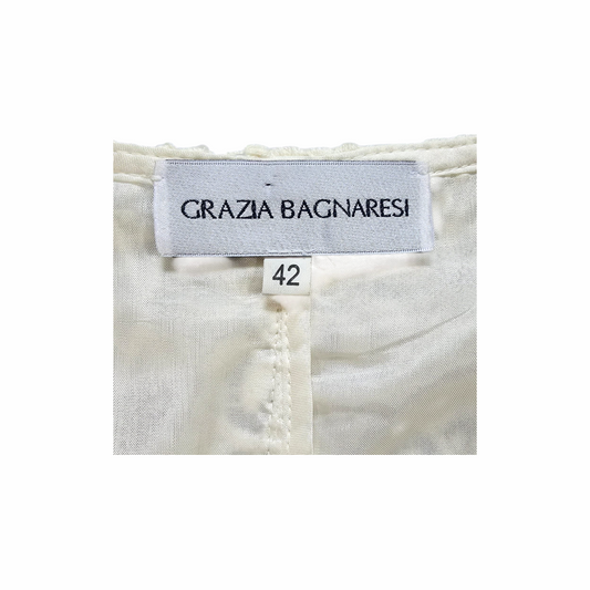 Embroidered Summer Coat with Scalloped Edges - Grazia Bagnaresi