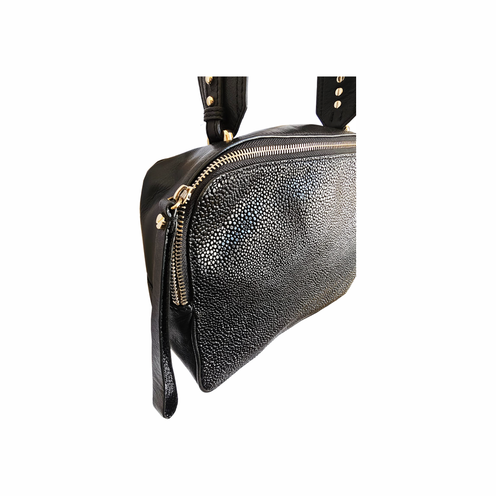 Scotchgrain Front Leather Shoulder Bag - & Other Stories - Re:Velvet