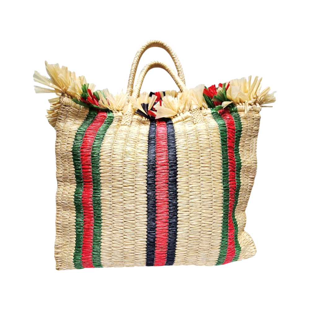 Resort Tote Bag in Raffia - Gucci - Re:Velvet