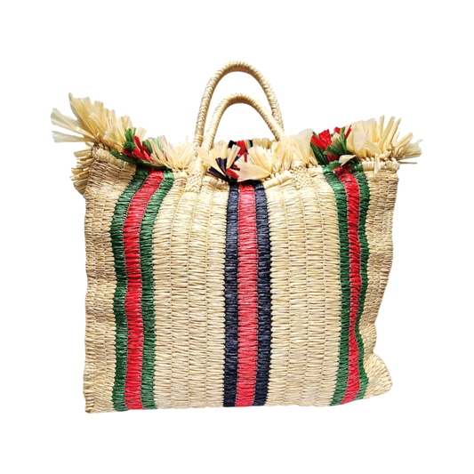 Resort Tote Bag in Raffia - Gucci - Re:Velvet