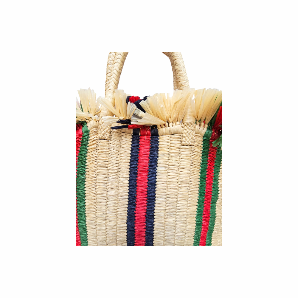 Resort Tote Bag in Raffia - Gucci - Re:Velvet