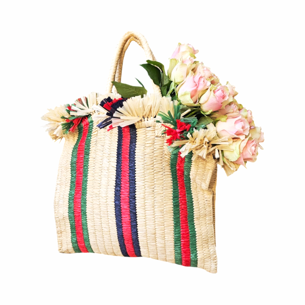 Resort Tote Bag in Raffia - Gucci - Re:Velvet