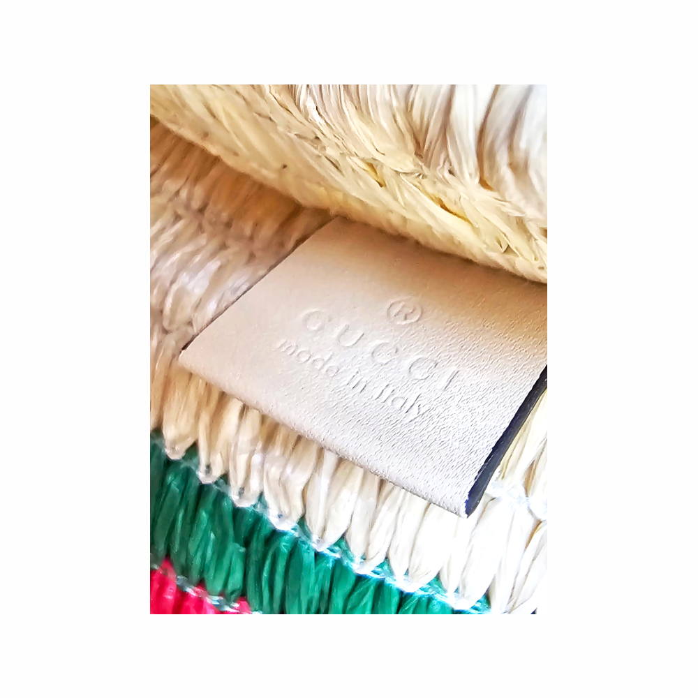 Resort Tote Bag in Raffia - Gucci - Re:Velvet