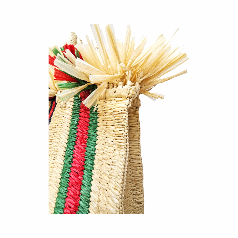 Resort Tote Bag in Raffia - Gucci - Re:Velvet