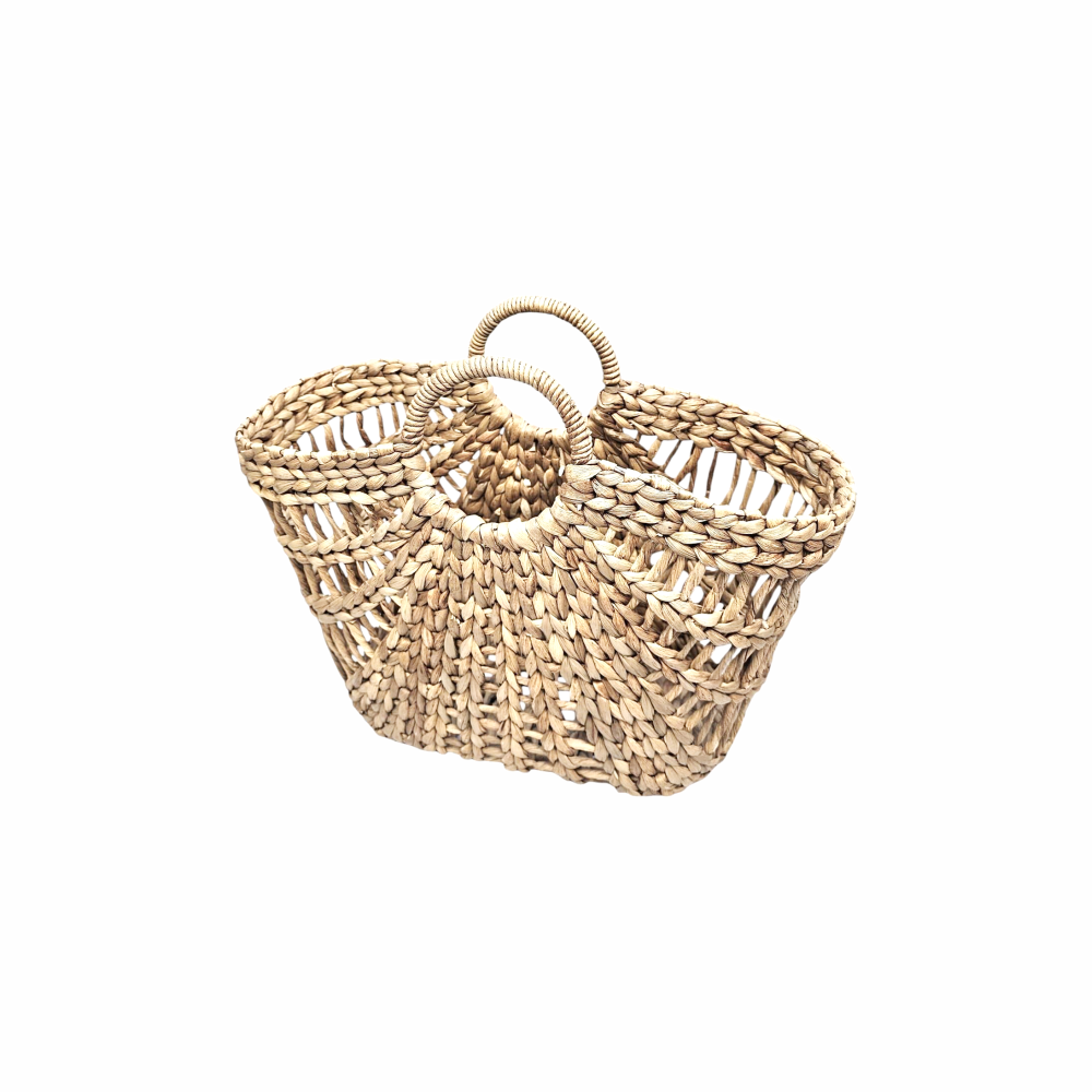 Handmade Natural Wicker Market Shopper Basket
