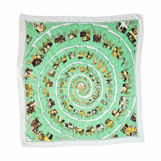 90cm Silk Carré “Carrosserie” by Philippe Ledoux- Hermès