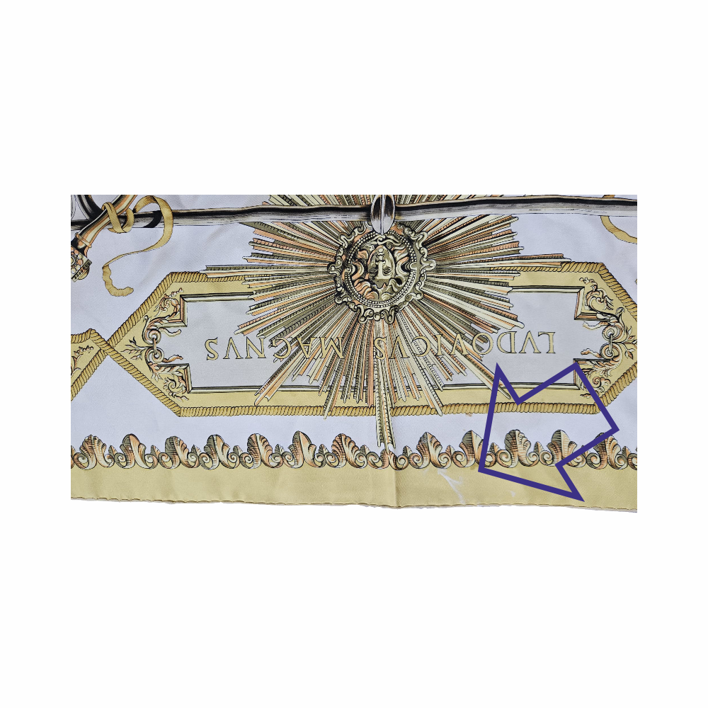 90cm Carré - “Magnus Ludovicus” by Francoise de la Perrière - Hermès