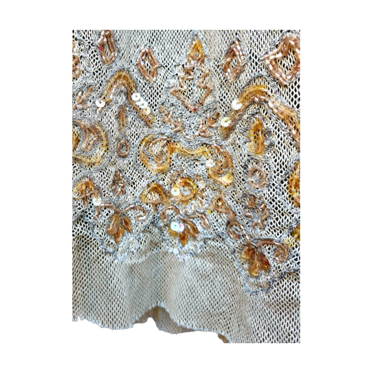 Sequin Embroidered Georgette Skirt - Hoss Homeless - Re:Velvet