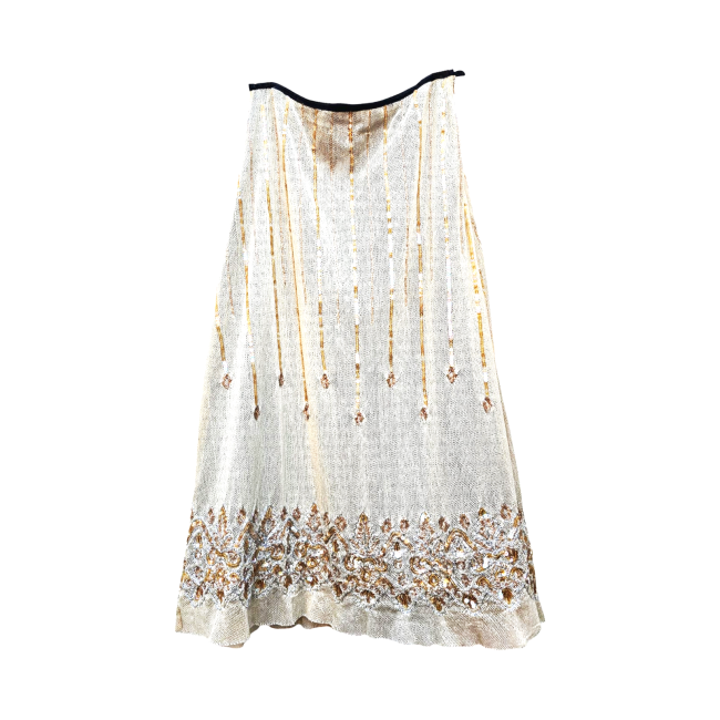 Sequin Embroidered Georgette Skirt - Hoss Homeless - Re:Velvet