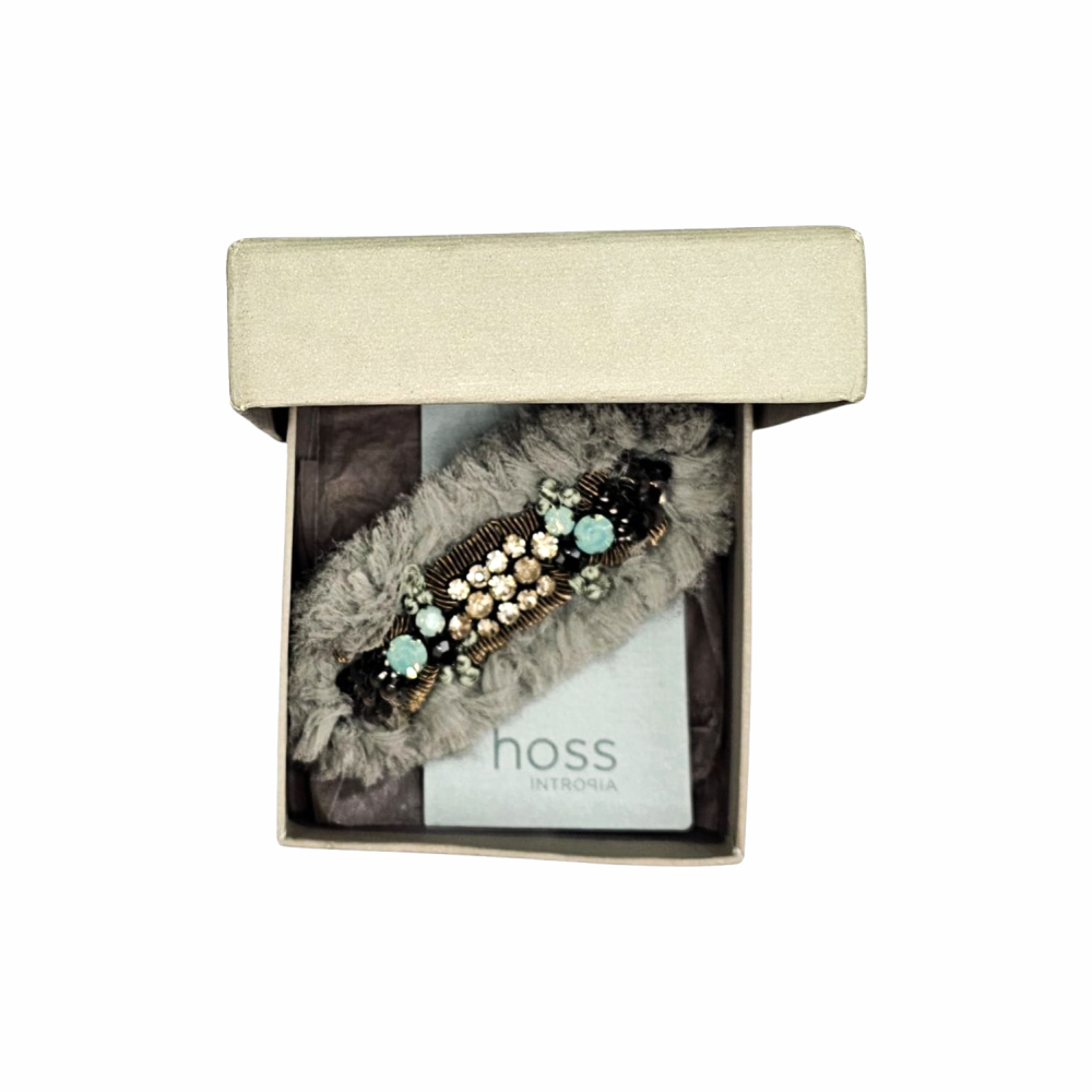 Crystal Embellished and Ruffles Brooch - Hoss Intropia