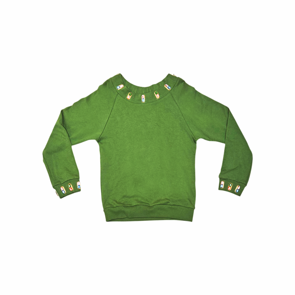 Jewels Embellished Jersey Sweater - House of Holland