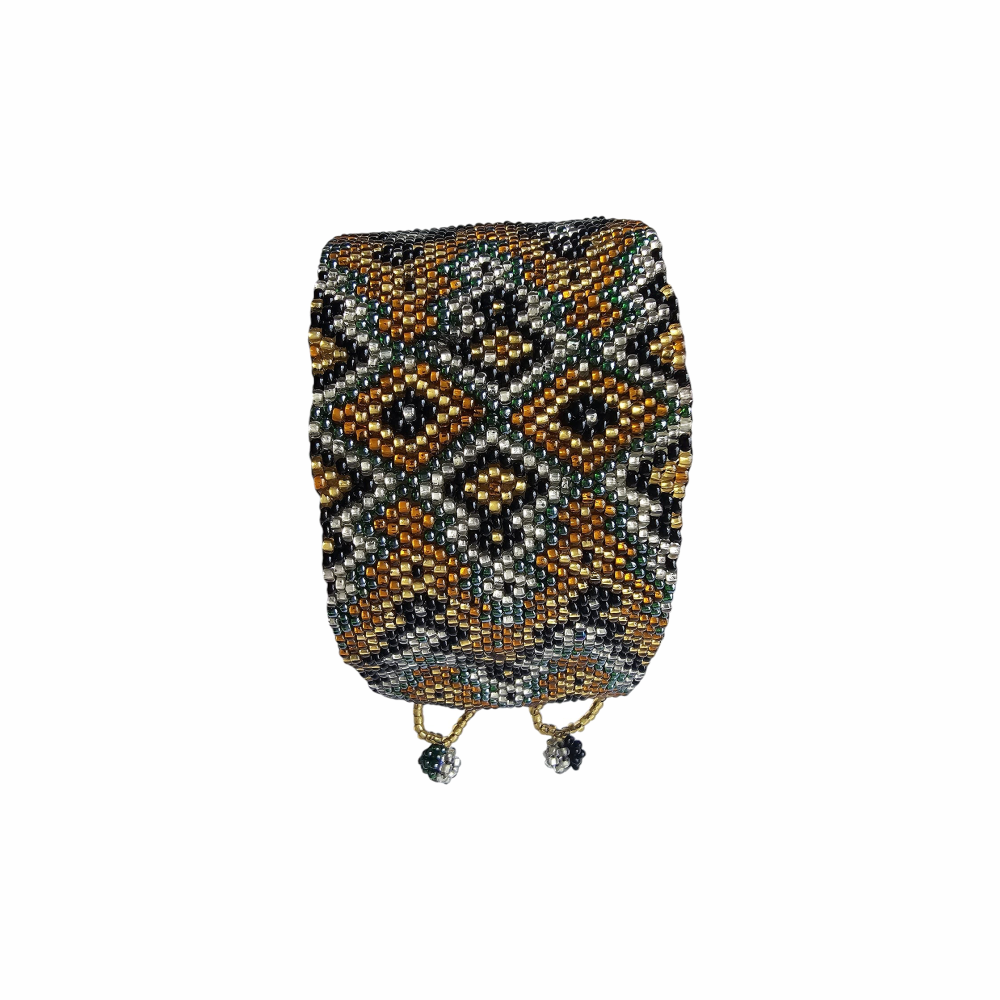 Huichol Inspired Woven Beaded Bracelet - Re:Velvet