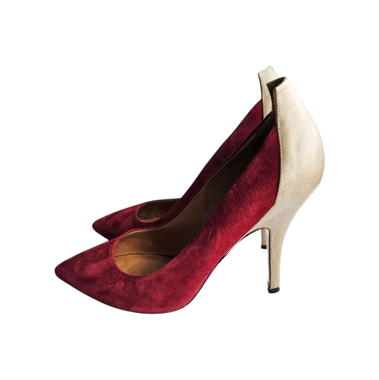Dual Tone Suede Pump Shoes - Isabel Marant - Re:Velvet
