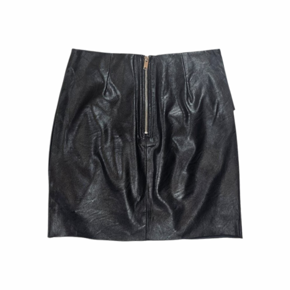 Faux-Leather Ruffle Mini Skirt "Zeist" - Isabel Marant Etoile