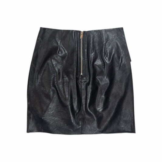 Faux-Leather Ruffle Mini Skirt "Zeist" - Isabel Marant Etoile