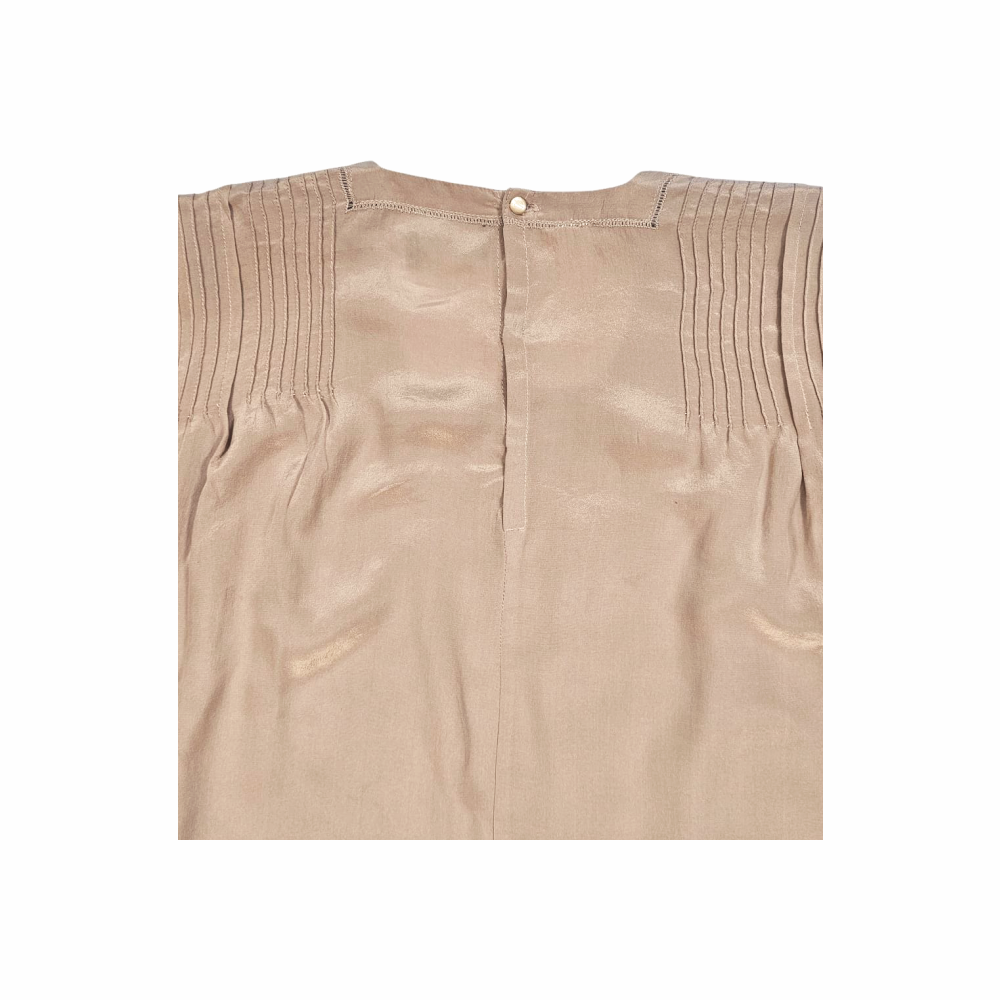 Silk Embroidered with Pleated Detail Sheath Dress - Isabel Marant Etoile