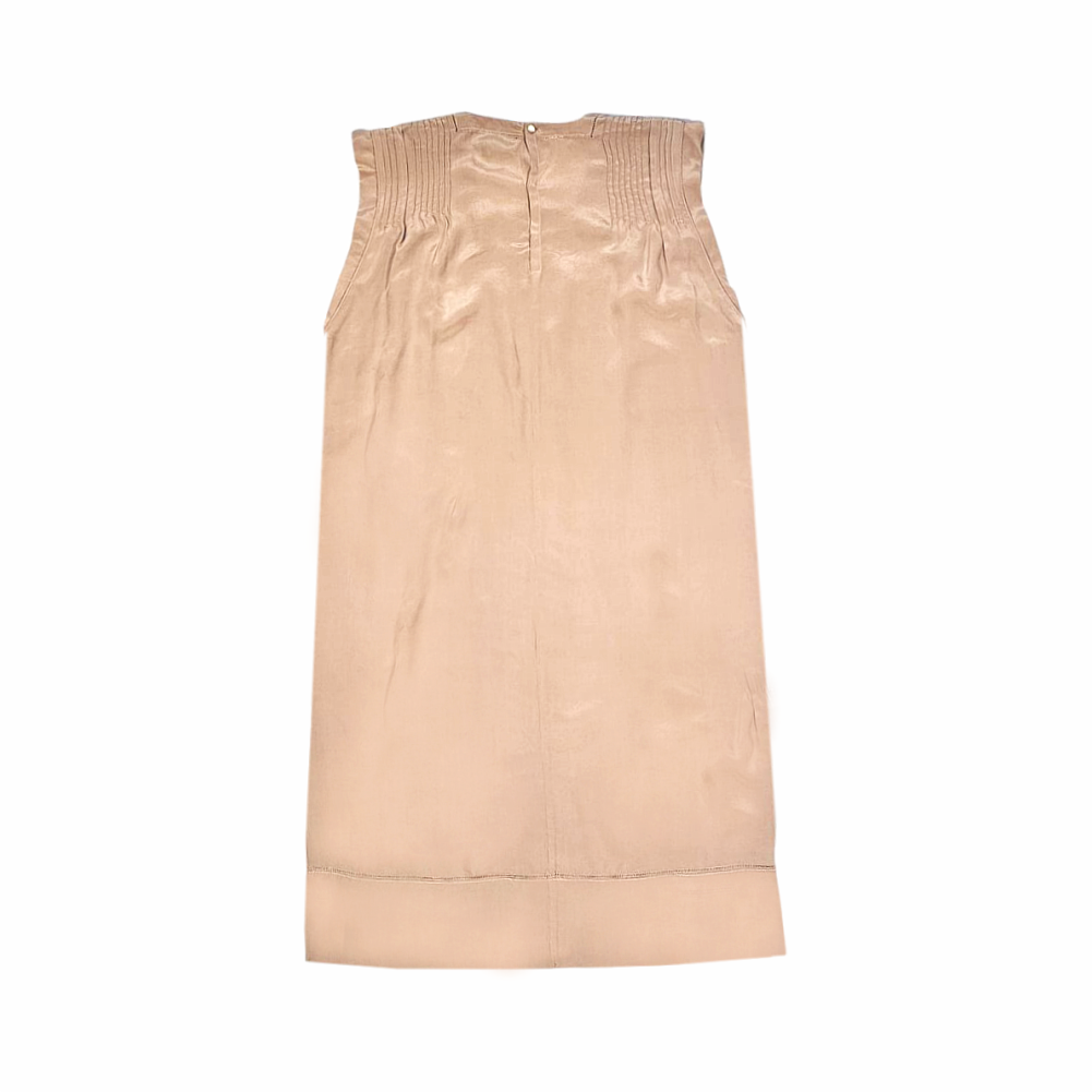 Silk Embroidered with Pleated Detail Sheath Dress - Isabel Marant Etoile
