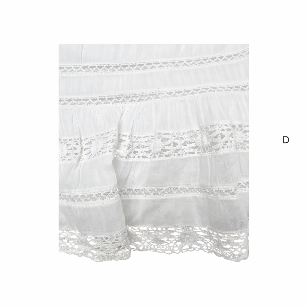 Cotton Voile Mini Dress "Greta" with Lace Crochet - Isabel Marant Etoile