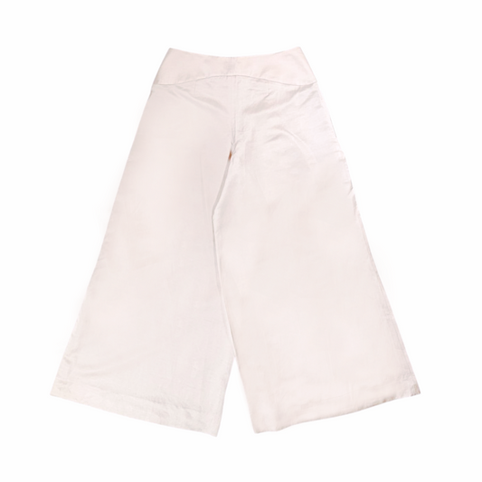 Wide-Leg High-Waist Trousers in Linen Blend - Fête Issey Miyake