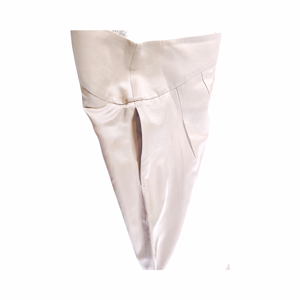 Wide-Leg High-Waist Trousers in Linen Blend - Fête Issey Miyake