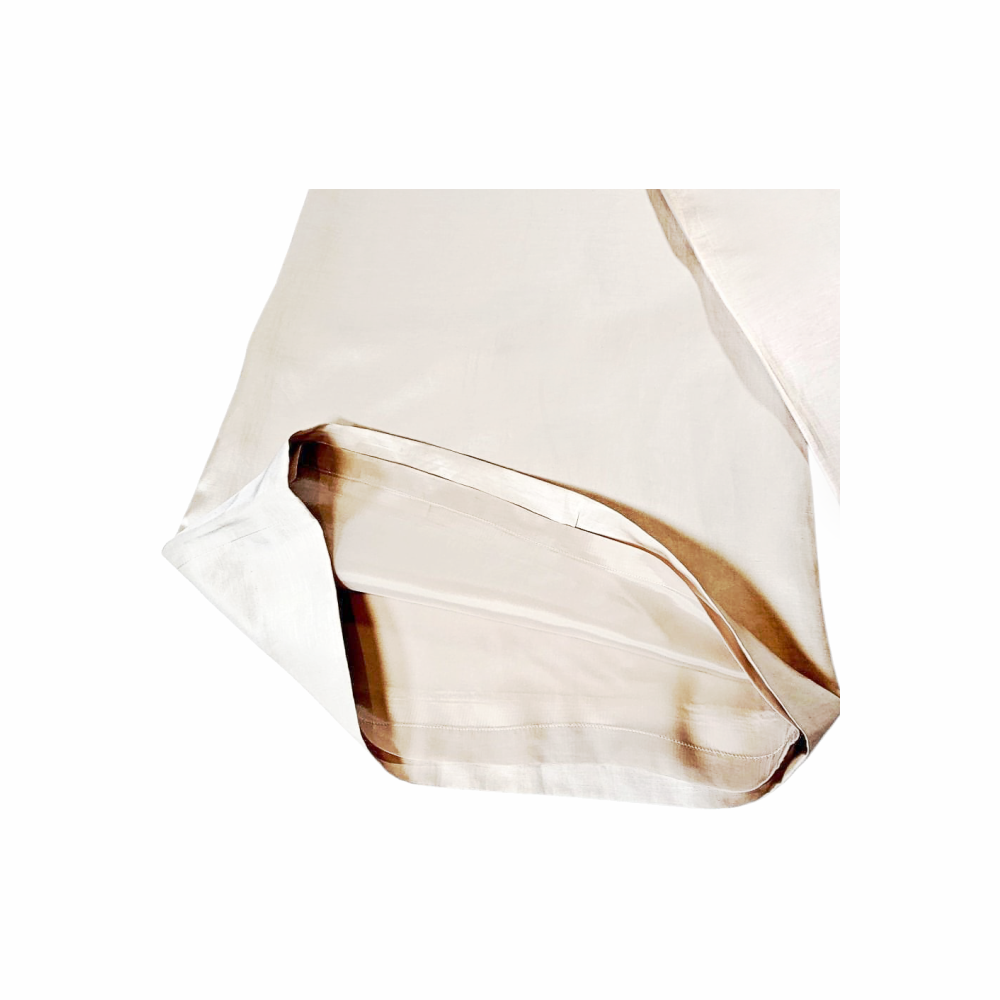 Wide-Leg High-Waist Trousers in Linen Blend - Fête Issey Miyake