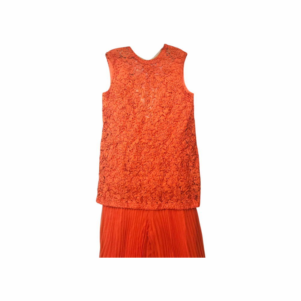 Vintage 70s Frilly and Pleated Pantsuit - Jack Bryan designed by Dupuis