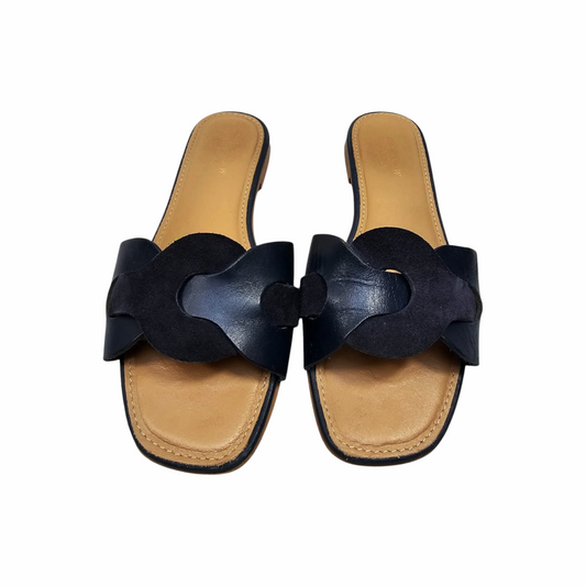 Flat Mules Sandals with Interlaced strap - Jigsaw