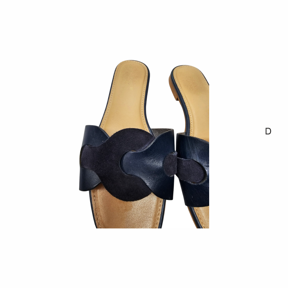 Flat Mules Sandals with Interlaced strap - Jigsaw