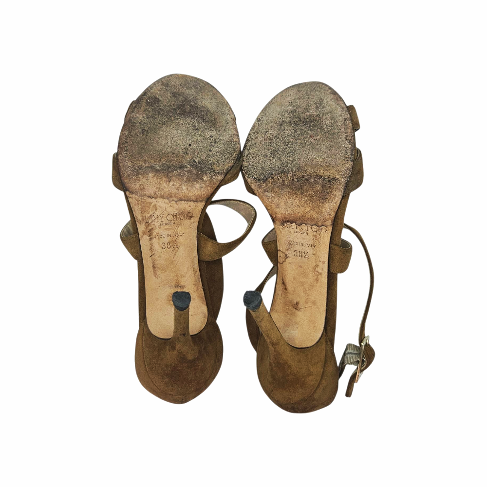 Suede Strappy Sandals "Lottie" - Jimmy Choo