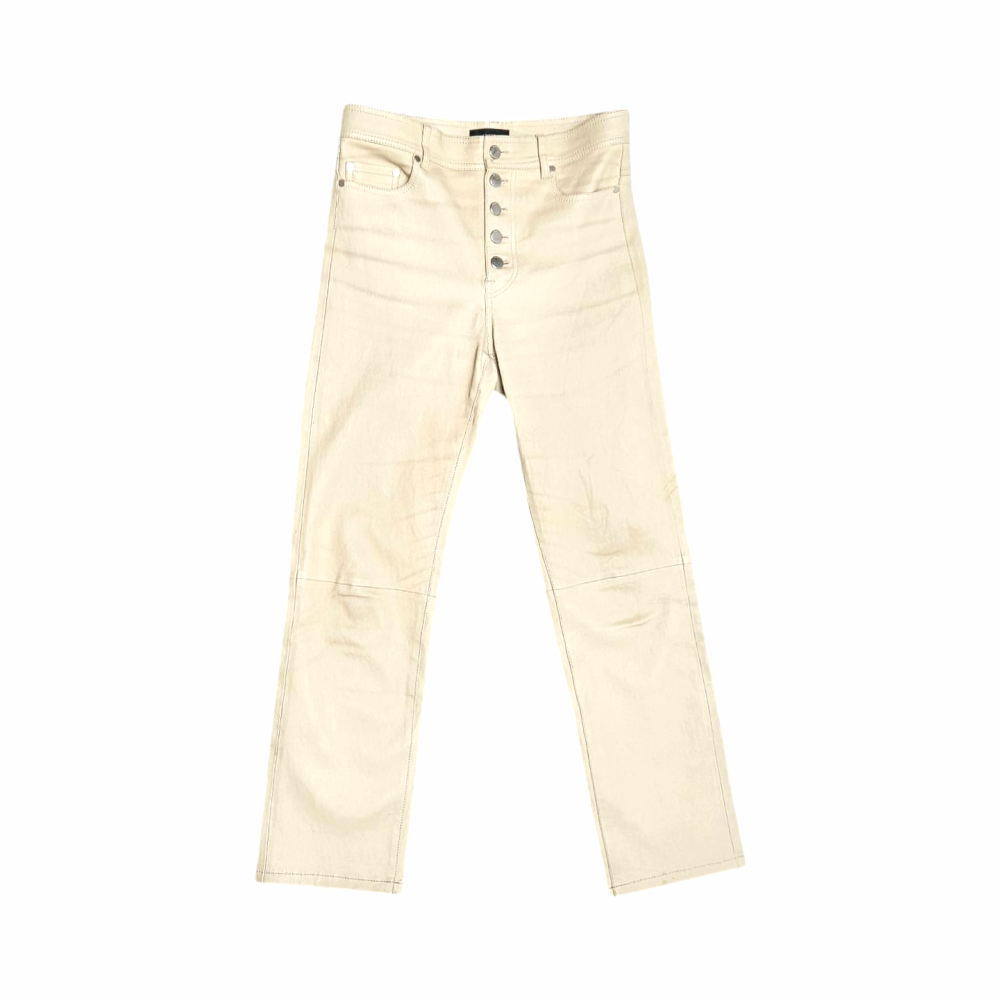 Straight Leg Stretch Leather Den Jeans - JOSEPH - Re:Velvet
