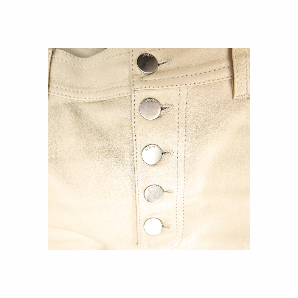 Straight Leg Stretch Leather Den Jeans - JOSEPH - Re:Velvet