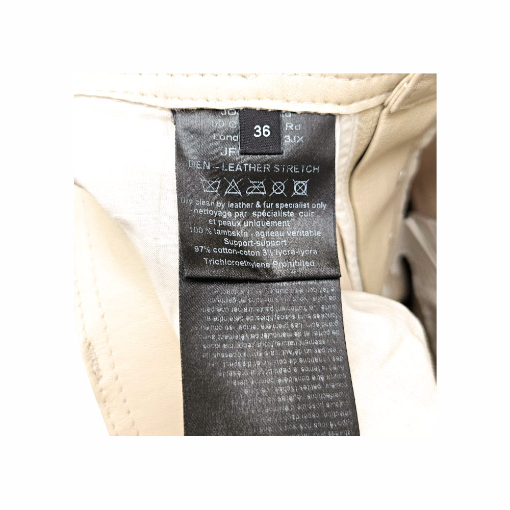 Straight Leg Stretch Leather Den Jeans - JOSEPH - Re:Velvet