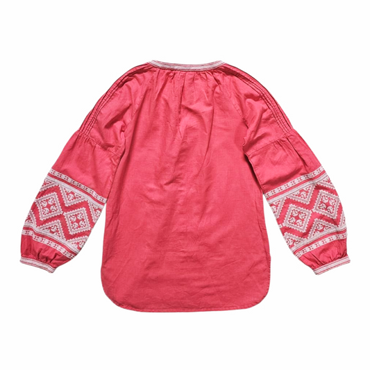 Yolanda Embroidered Kaftan Blouse - Joules