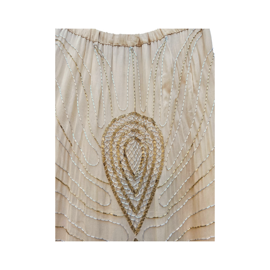 Vintage 1970s Beaded Silk Skirt - Judith Ann Creations - Re:Velvet