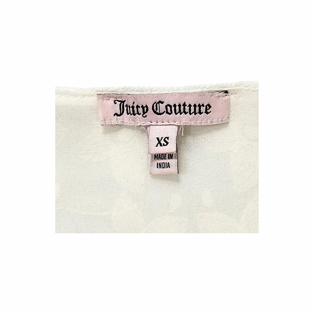 Vintage Y2K Tonal Floral Embroidered Crepe Mini Dress - Juicy Couture