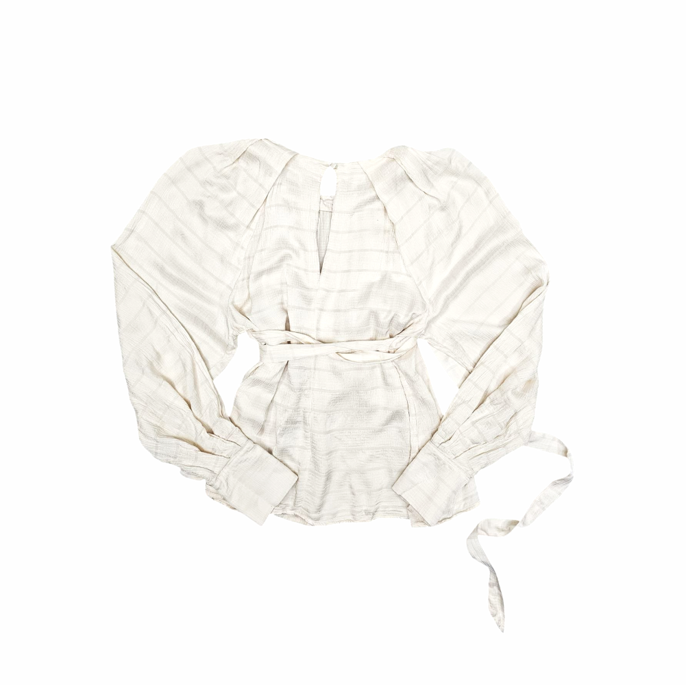 Hammered Satin Tie Woven Blouse - Karen Millen