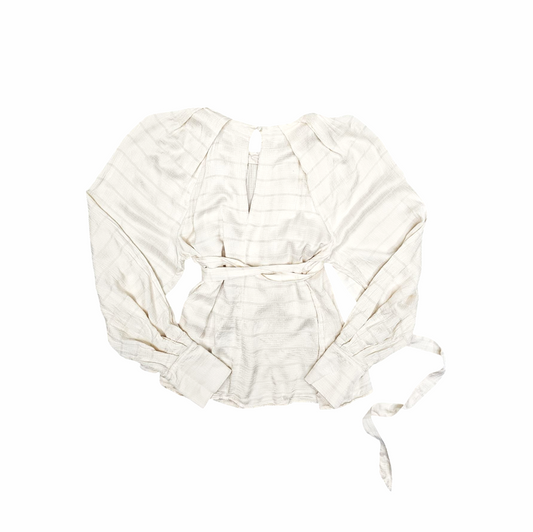 Hammered Satin Tie Woven Blouse - Karen Millen