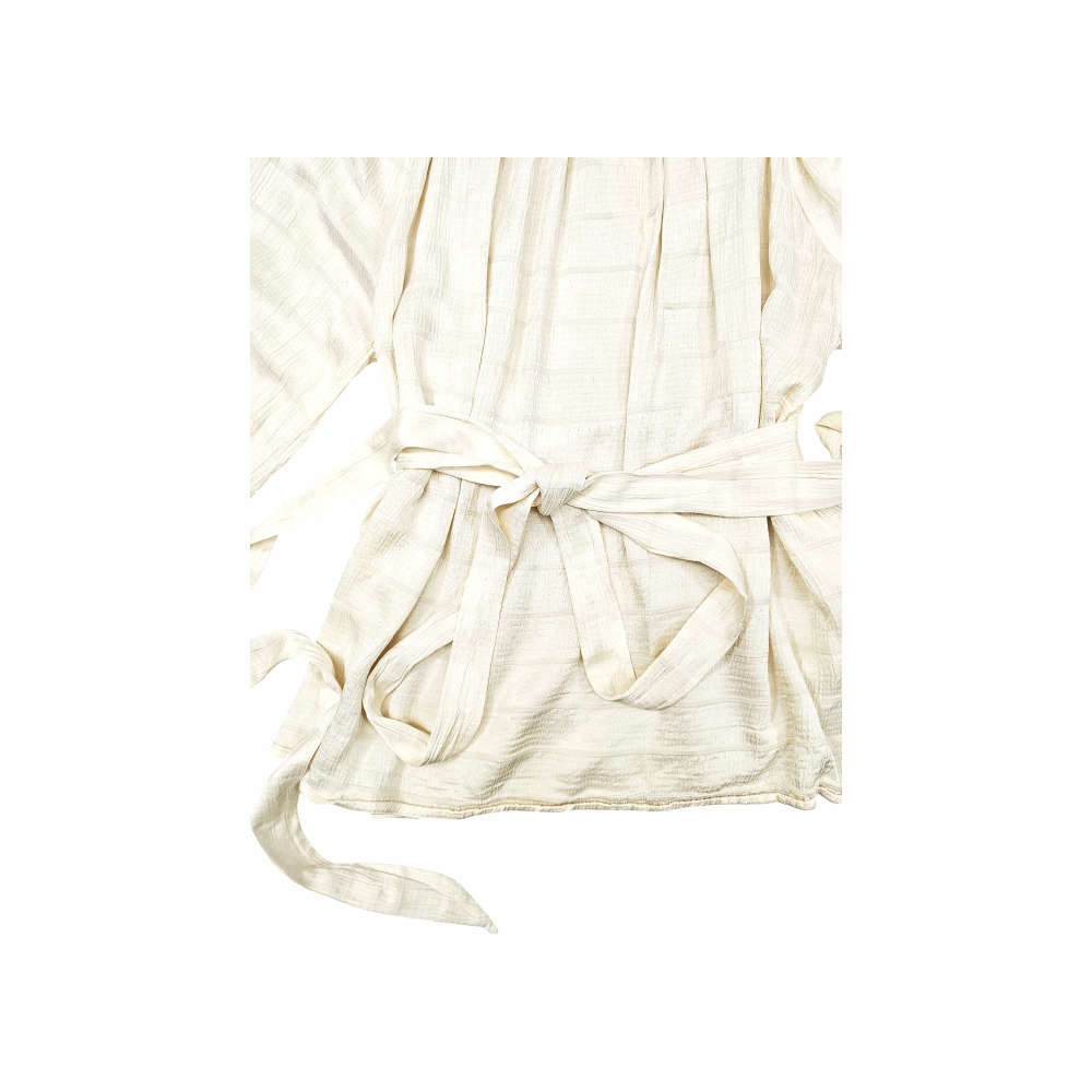 Hammered Satin Tie Woven Blouse - Karen Millen